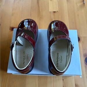 Kids Burgundy Dress Shoes